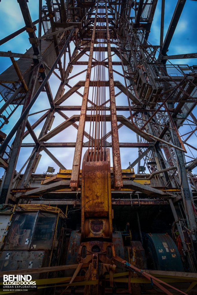 Brent Delta - View up the derrick