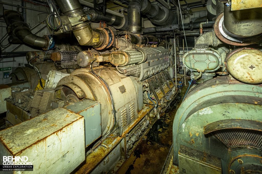 Brent Delta - The engine room was tucked away below the accommodation block