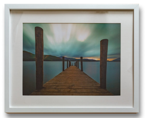 Clamwater Jetty - Large White Frame with Mount