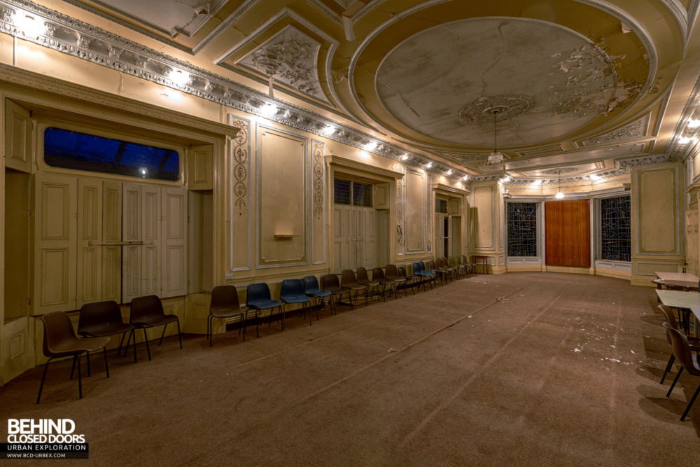 Cahercon House, Ireland - Ballroom with the lights on