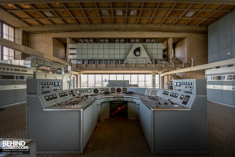 Broadcasting Station - The main transmission control desk